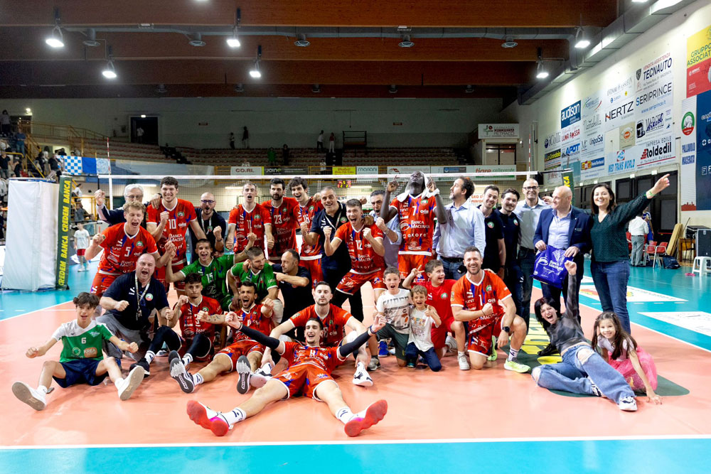 Banca Macerata, partita incredibile vinta al tie-break con Mantova