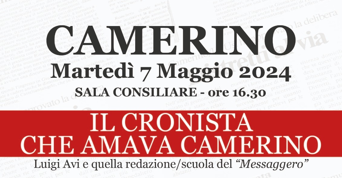 Camerino, un libro ricorda Luigi Avi a 25 anni dalla scomparsa