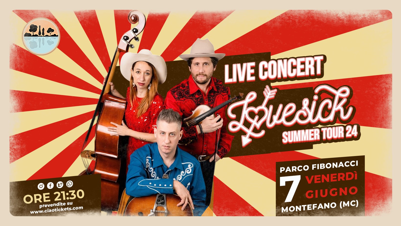 Montefano, la band dei Lovesick in concerto al Parco Fibonacci