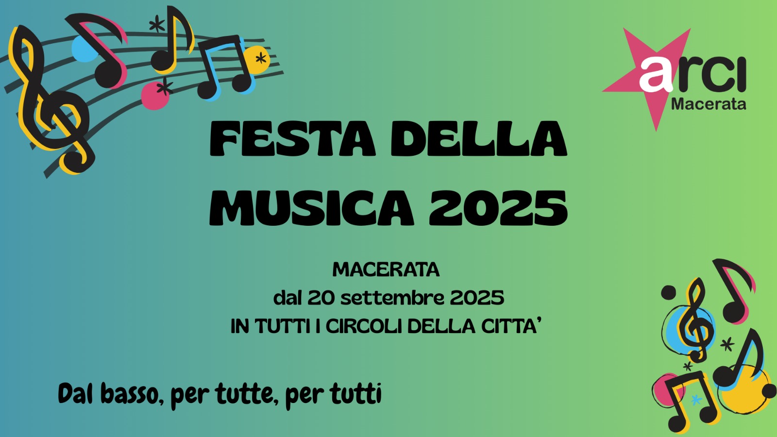 Macerata, presentata la Festa della Musica organizzata dall’Arci