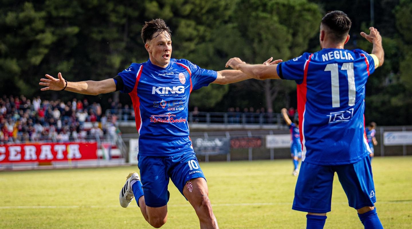  Maceratese-Sammaurese 2-0, “espugnato” l’Helvia Recina