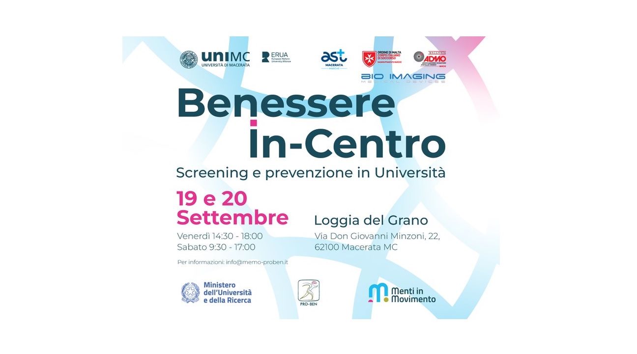 Università di Macerata, screening gratuiti per studenti e cittadini